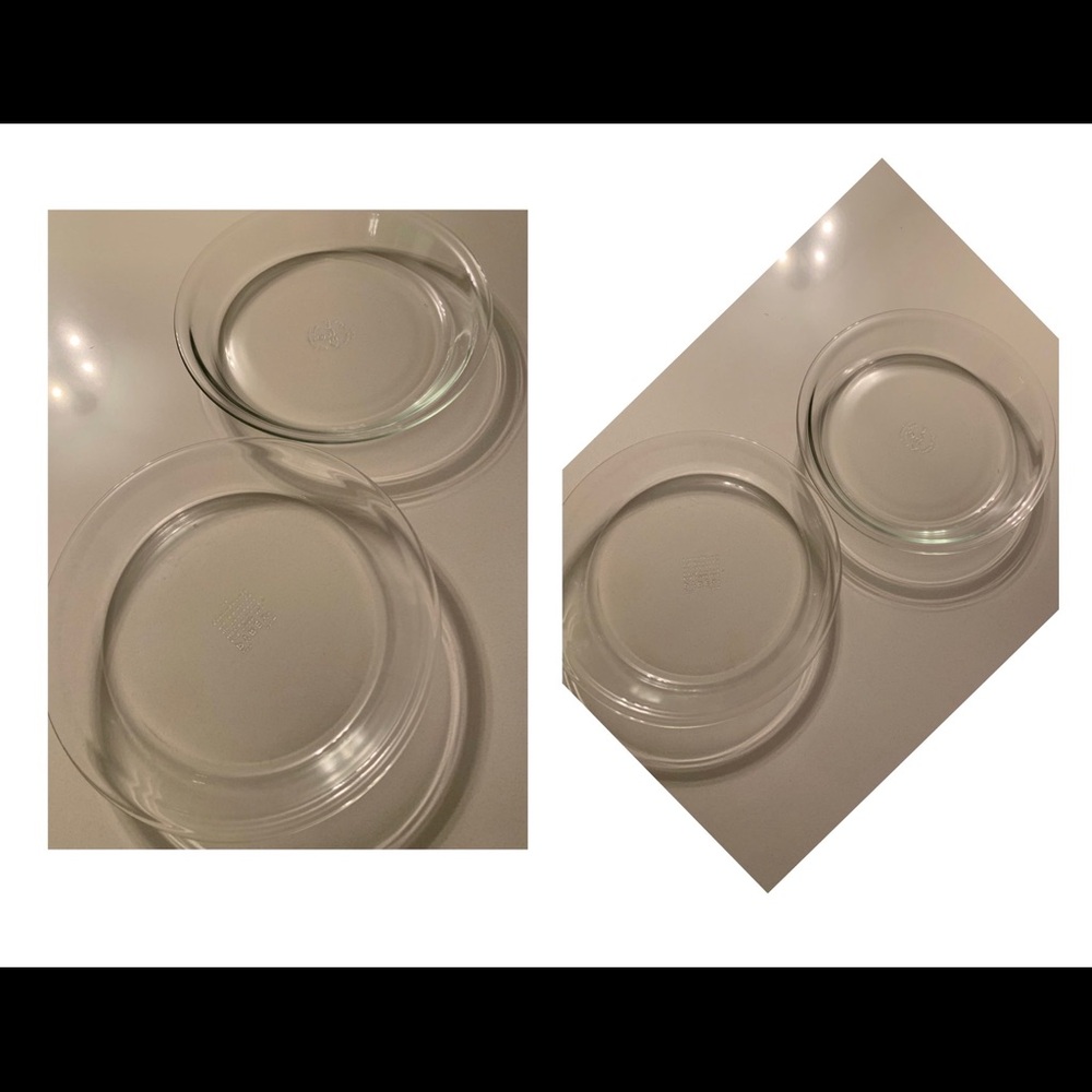 PYREX vintage🦊 9 inch glass pie pans (2)
